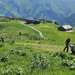 Schotterarbeiten Themenweg Oberlech