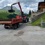 Splitthaufen abholen in Stubenbach