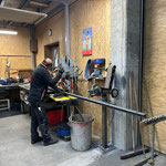 Vorbereitungen für Kratzboden