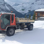 Drittleistung, Betonklotztransport mit Schiltrac