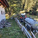 Drittleistung mit Lindner Lintrac: Grube leeren Getzner Alpe