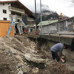 Wasserleitung freilegen Landbrugg