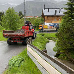 Gipsbach Geschiebebecken leeren