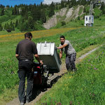 Weg schottern Oberlech