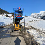 Reparatur Straßenbeleuchtung Zug