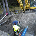 Loipen-Schneeanlage Schneeflucht Zug, Wasserleitung "anzapfen"