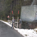 Stangen stellen Zuger Straße