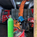 Schweißarbeiten Fräse U530