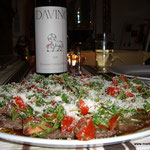 Tagliata mit Rucola und Parmesan