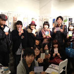 PosCo終了時の記念写真 (ｈｙｓｋ、kanicoco、Nattsu、めじろいろ、Naoya Yoshizawa、Kobayashi Hiromi、WISH、Ｋａｚ、kanon、千優、mei)