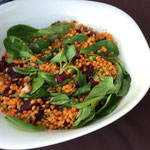 Sommersalat mit roten Linsen