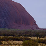 Uluru in rain