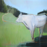 White cow 03/20 100X120CM