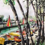 Oberer Letten, 30x40cm, ink/aquarelle on paper