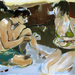 PICKNICK AM FLUSS 02/2009 100X120CM