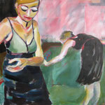 HANNA UND LUISA 01/2009 100X100CM - SOLD