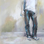 BEINE MÄNNLICH 05/2008 100X100CM - SOLD