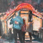 Gelateria di Berna I, 30x40cm, ink/acrylic on paper