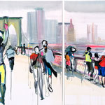 NEW YORK CITY II 09/20 zweiteilig 100X100CM 80X100CM