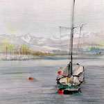 Zürichsee, 30x40cm - sold