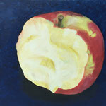 Apfel / Öl auf Leinwand / 50 x 60 cm 2017 (übermalt)