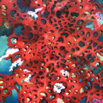 Rote Korallen / Öl auf Leinwand 60 x 80 cm 2021