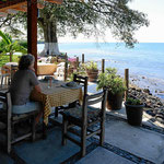 Restaurant mit Meerblick.