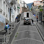 Die Altstadt von Quito.
