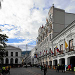 Die Altstadt von Quito.