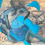 TÜRKIS ABSTRAKT- 2014 - 65cm x 81cm (Ü)