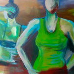 VOR DEM AUFTRITT - 2014 - 70cm x 100cm 