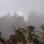 Gipfel des Mount Kinabalu in Borneo (4.100 Meter)