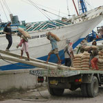 Im Hafen von Batavia (Java/Indonesien)