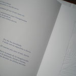 "Fin du voyage- fin del viaje", poèmes de Violeta Barrientos et gravures d'Olga Verme- Mignot,livre bilingue espagnol - Français, eau forte, gauffrage