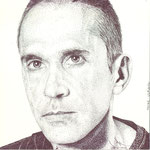 Retrato del pintor burgalés de arte contemporáneo Oscar Ulpiano