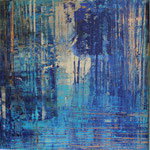 KERSTIN SOKOLL, blue 2.0, 2017, J001, 100 x 100 cm, SOLD