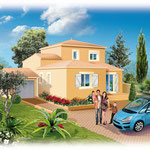 Illustration projet immobilier : Technique mixte • © Christophe Houlès, illustrateur
