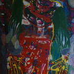 "Der Götliche", 2010, 80 x 200cm Acryl auf Leinwand