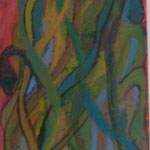 "Meduse 3" 2010, 30 x 90cm, Acryl Öl auf Leinwand