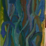 "Meduse 2" 2010, 30 x 90cm, Acryl Öl auf Leinwand