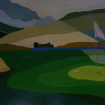 "Golfplatz 2" 2011, 100 x 70cm Öl auf Leinwand