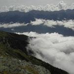 Wolken über dem Vinschgau