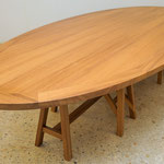 Elliptical LA table, 350 x 150