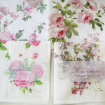 日本製の華やかなふきんです。かや生地ふきんに使われている糊は「さつまいも」から作られた「でんぷん糊」です。よく洗ってからご使用ください♪