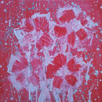 "Flowers" Acrylic on Canvas 30 x 30cms