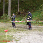 Markieren der Abspergrenzen