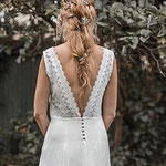 Braut Frisur Boho Messyfrisur