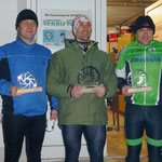 die Sieger (vlnr: 3. Günter Wolfrum, 1. Christian Schmidtner, 2. Denis Zschiesche)