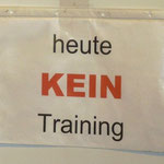 kein Training heute, Rennen!