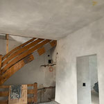 Abscheren, verputzen, schlämmen und Kalktünchen im Vogtturm in Zell am See_2020